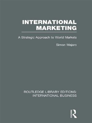 cover image of International Marketing (RLE International Business)